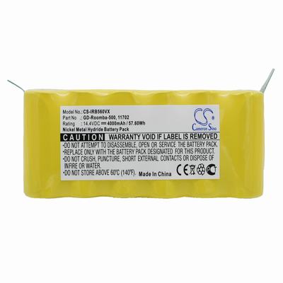 iRobot Roomba 510 Vacuum Cleaner Battery 14.4V 4000mAh Nickel Metal Hydride IRB560VX