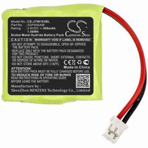JAY Wilpa 1035 Crane Remote Control Battery 3.6V 300mAh Ni-MH JYW103BL