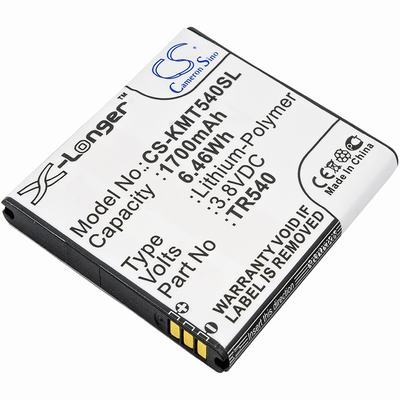 KAZAM Trooper 540 Mobile SmartPhone Battery 3.8V 1700mAh Li-Poly KMT540SL