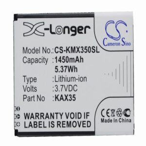 Kazam KAZAM Trooper X3.5 Mobile Phone Battery 3.7V 1450mAh Li-ion KMX350SL