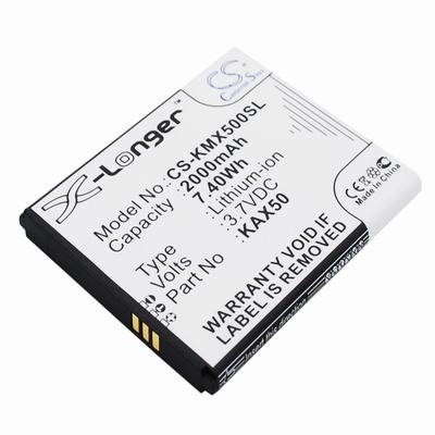 Kazam KAZAM Trooper X5.0 Mobile Phone Battery 3.7V 2000mAh Li-ion KMX500SL