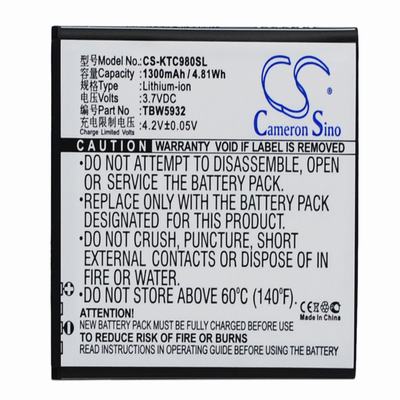 K-Touch T789 Mobile Phone Battery 3.7V 1300mAh Li-ion KTC980SL