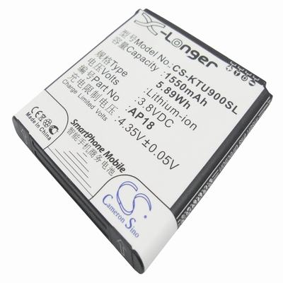 K-Touch U9 Mobile Phone Battery 3.8V 1550mAh Li-ion KTU900SL