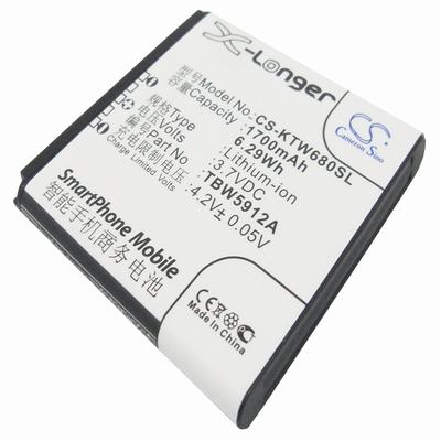 K-Touch W608 Mobile Phone Battery 3.7V 1700mAh Li-ion KTW680SL