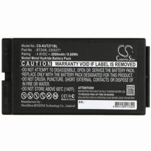 Iribarri iK3 Crane Remote Control Battery 4.8V 2000mAh Ni-MH KUT271BL