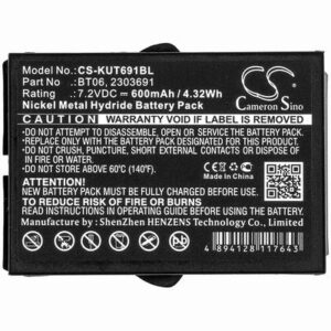 IKUSI 2303691 Crane Remote Control Battery 7.2V 600mAh Ni-MH KUT691BL