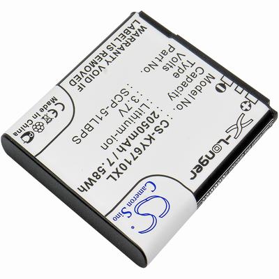 Kyocera E6710 Mobile Phone Battery 3.7V 2050mAh Li-ion KY6710XL