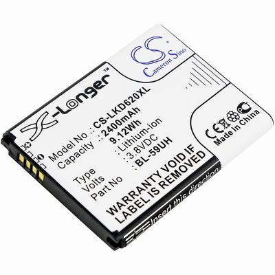 LG D315 Mobile SmartPhone Battery 3.8V 2400mAh Li-ion LKD620XL