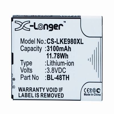 LG E940 Mobile Phone Battery 3.8V 3100mAh Li-ion LKE980XL