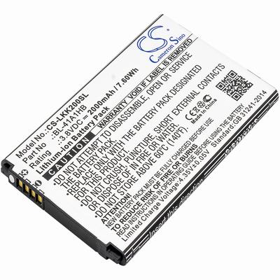 LG K200 Mobile SmartPhone Battery 3.8V 2000mAh Li-ion LKK200SL