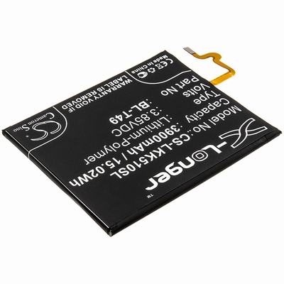 LG K510 Mobile SmartPhone Battery 3.85V 3900mAh Li-Poly LKK510SL