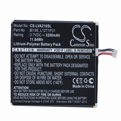 Lenovo A2107 Laptop Notebook Battery 3.7V 3200mAh Li-Polymer LVA210SL