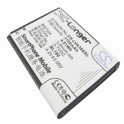 Lenovo A366T Mobile Phone Battery 3.7V 1100mAh Li-ion LVA366SL