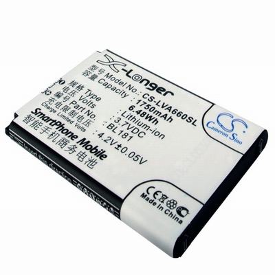 Lenovo A66T Mobile Phone Battery 3.7V 1750mAh Li-Ion LVA660SL