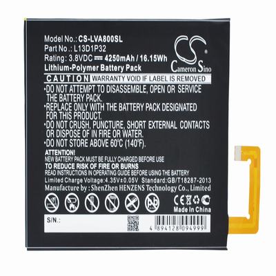 Lenovo IdeaPad A5500 Tablet Battery 3.8V 4250mAh Li-Polymer LVA800SL
