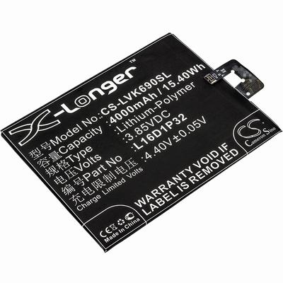 Lenovo PB2-670N Mobile SmartPhone Battery 3.85V 4000mAh Li-Poly LVK690SL