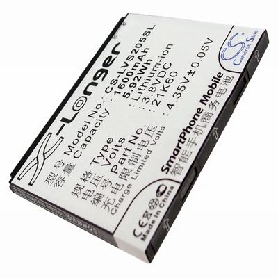 Lenovo S2005 Mobile Phone Battery 3.7V 1600mAh Li-Ion LVS205SL