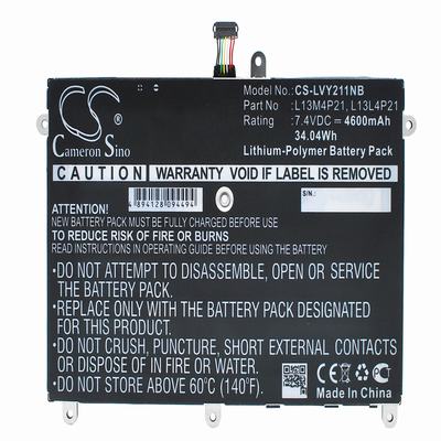 Lenovo Yoga 2 11 Laptop Notebook Battery 7.4V 4600mAh Li-Polymer LVY211NB