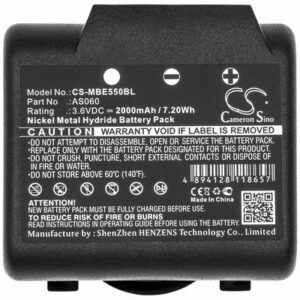 IMET BE3600 Crane Remote Control Battery 3.6V 2000mAh Ni-MH MBE550BL