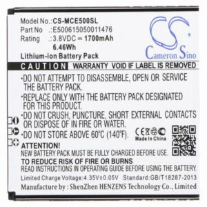 Mobistel Cynus E5 Mobile SmartPhone Battery 3.8V 1700mAh Li-ion MCE500SL
