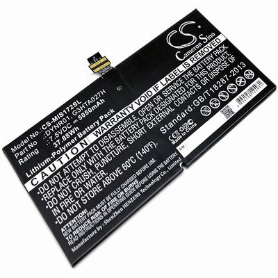 Microsoft 1724 Tablet Battery 7.5V 5050mAh Li-Poly MIS172SL