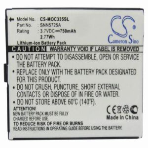 Motorola C300 Mobile SmartPhone Battery 3.7V 750mAhLi-ion MOC335SL