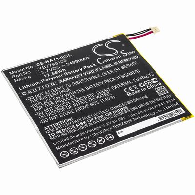 ONN ONA19TB002 Tablet Battery 3.7V 3400mAh Li-Poly NAT198SL