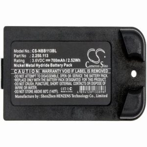 NBB 22501113 Crane Remote Control Battery 3.6V 700mAh Ni-MH NBB113BL