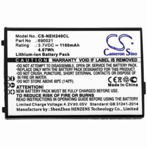 NEC MH240 Cordless Phone Battery 3.7V 1100mAh Li-ion NEH240CL