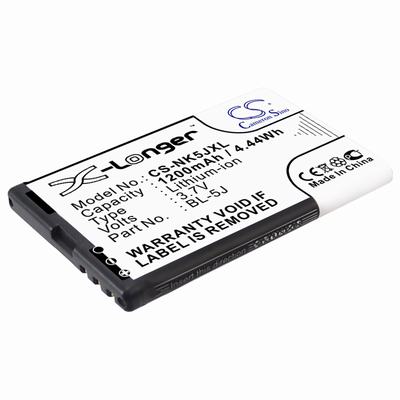 Nokia 5230 Mobile Phone Battery 3.7V 1200mAh Li-ion NK5JXL