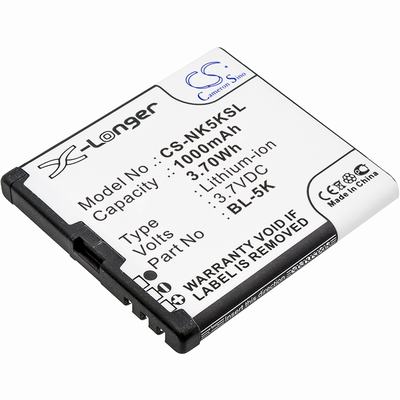 Nokia N85 Mobile Phone Battery 3.7V 1000mAh Li-ion NK5KSL