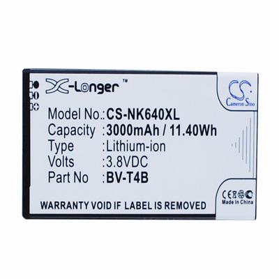 Lumia 640 XL Mobile Phone Battery 3.8V 3000mAh Li-Polymer NK640XL