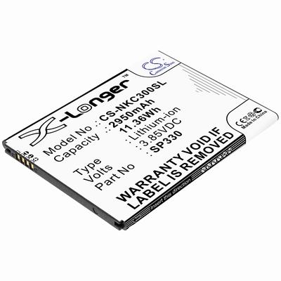 Nokia C3 2020 Mobile SmartPhone Battery 3.85V 2950mAh Li-ion NKC300SL