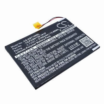 Nuvision 10.1" Tablet Battery 3.7V 3750mAh Li-Polymer NST108SL