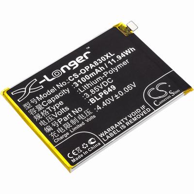 OPPO A1 Dual SIM Mobile SmartPhone Battery 3.85V 3100mAh Li-Poly OPA830XL