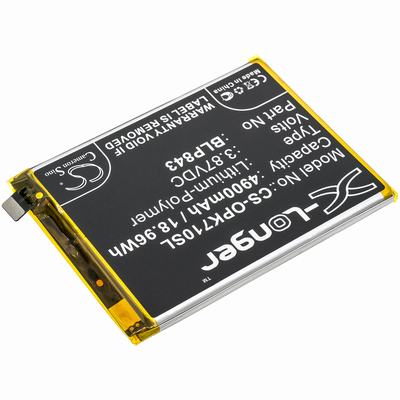 OPPO K7x Mobile SmartPhone Battery 3.87V 4900mAh Li-Poly OPK710SL