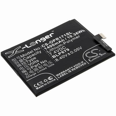 OPPO 1877 Mobile SmartPhone Battery 7.4V 1400mAh Li-Poly OPR171SL