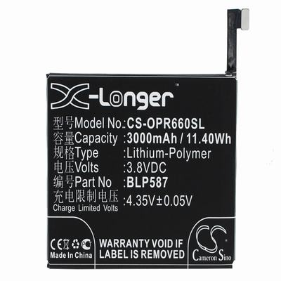 OPPO Oppo R6607 Mobile Phone Battery 3.8V 3000mAh Li-Polymer OPR660SL