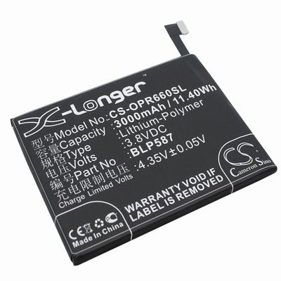 OPPO Oppo R6607 Mobile Phone Battery 3.8V 3000mAh Li-Polymer OPR660SL