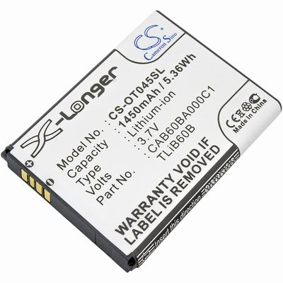 Alcatel One Touch Shockwave Pocket PC & PDA Battery 3.7V 1450mAh Li-Ion OT045SL