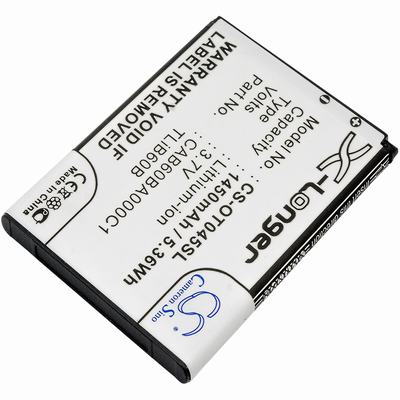 Alcatel One Touch Shockwave Pocket PC & PDA Battery 3.7V 1450mAh Li-Ion OT045SL