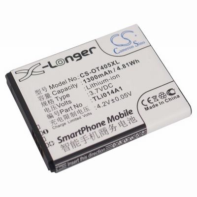 Alcatel OT-4005D Mobile Phone Battery 3.7V 1300mAh Li-ion OT405XL