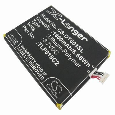 Alcatel One Touch Idol Ultra Mobile Phone Battery 3.7V 1800mAh Li-Polymer OT603SL
