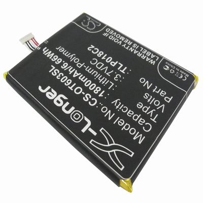 Alcatel One Touch Idol Ultra Mobile Phone Battery 3.7V 1800mAh Li-Polymer OT603SL
