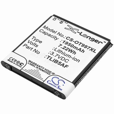 Alcatel OT-997 Mobile Phone Battery 3.7V 1950mAh Li-ion OT997XL