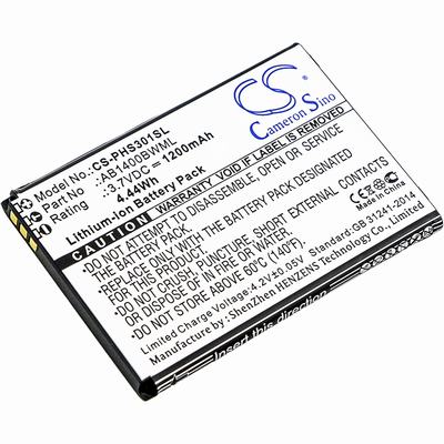 Philips S301 Mobile SmartPhone Battery 3.7V 1200mAh Li-ion PHS301SL