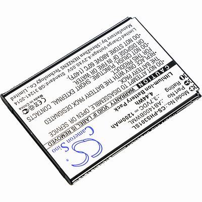 Philips S301 Mobile SmartPhone Battery 3.7V 1200mAh Li-ion PHS301SL