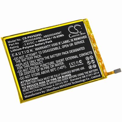 Philips CTV526 Mobile SmartPhone Battery 3.8V 4900mAh Li-Poly PHV526SL
