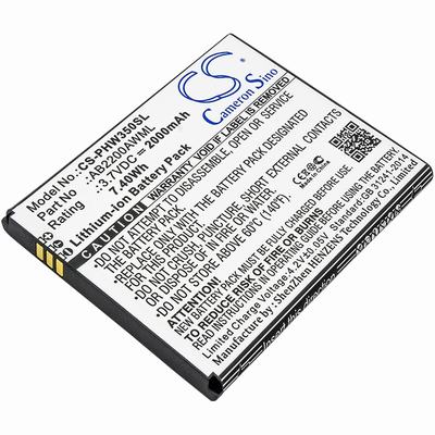 Philips W3500 Mobile SmartPhone Battery 3.7V 2000mAh Li-ion PHW350SL