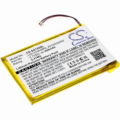 Sony NWZ-820 MP3 MP4 PMP Media Player Battery 3.7V 750mAh Li-Polymer SA720SL